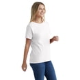thumbnail image 2 of Hanes Essentials Women's Cotton Round Neck T-Shirt White XL, 2 of 5