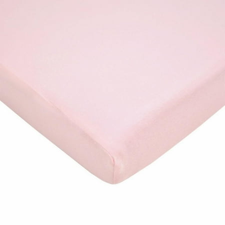American Baby Company 100% Cotton Supreme Jersey Knit Fitted Crib Sheet for Standard Crib and Toddler Mattresses, Pink