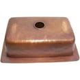 thumbnail image 3 of Terra Bottom-Rounded Hammered Kitchen Copper Sink, 3 of 3