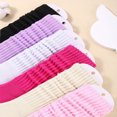 thumbnail image 4 of LOVEVER 6pairs Women‘s Solid Color Ribbed Crew Socks Suitable For Everyday Wear, 4 of 7