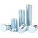 thumbnail image 4 of Tornillo de remache, Tornillo de zinc azul ecológico, Tornillo de acero al carbono, Tornillo de placa de presión-M4*15 [100 piezas], 4 of 5