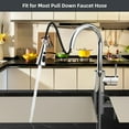 thumbnail image 3 of Nrdde Kitchen Faucet Head Replacement, Pull Down Spray Nozzle, 9 Adapters, Chrome, 3 of 5