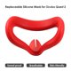 thumbnail image 1 of Funda de silicona para máscara de ojos para Oculus Quest 2 VR, cojín facial para auriculares (rojo), 1 of 5