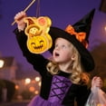 thumbnail image 2 of DIY Halloween Mini Lantern – Battery Operated LED Wood Lantern Kit with Handle, Hanging Ring & Adhesive, for Centerpieces & Indoor Halloween Decorations (14x18cm), 2 of 5