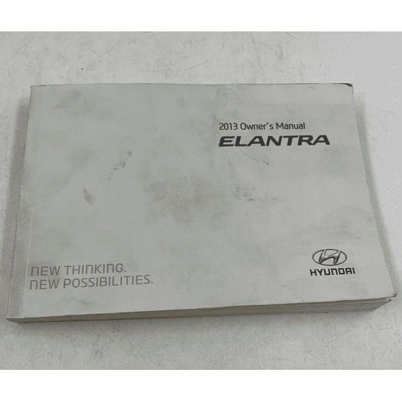 2013 Hyundai Elantra Owners Manual Handbook OEM J02B50020