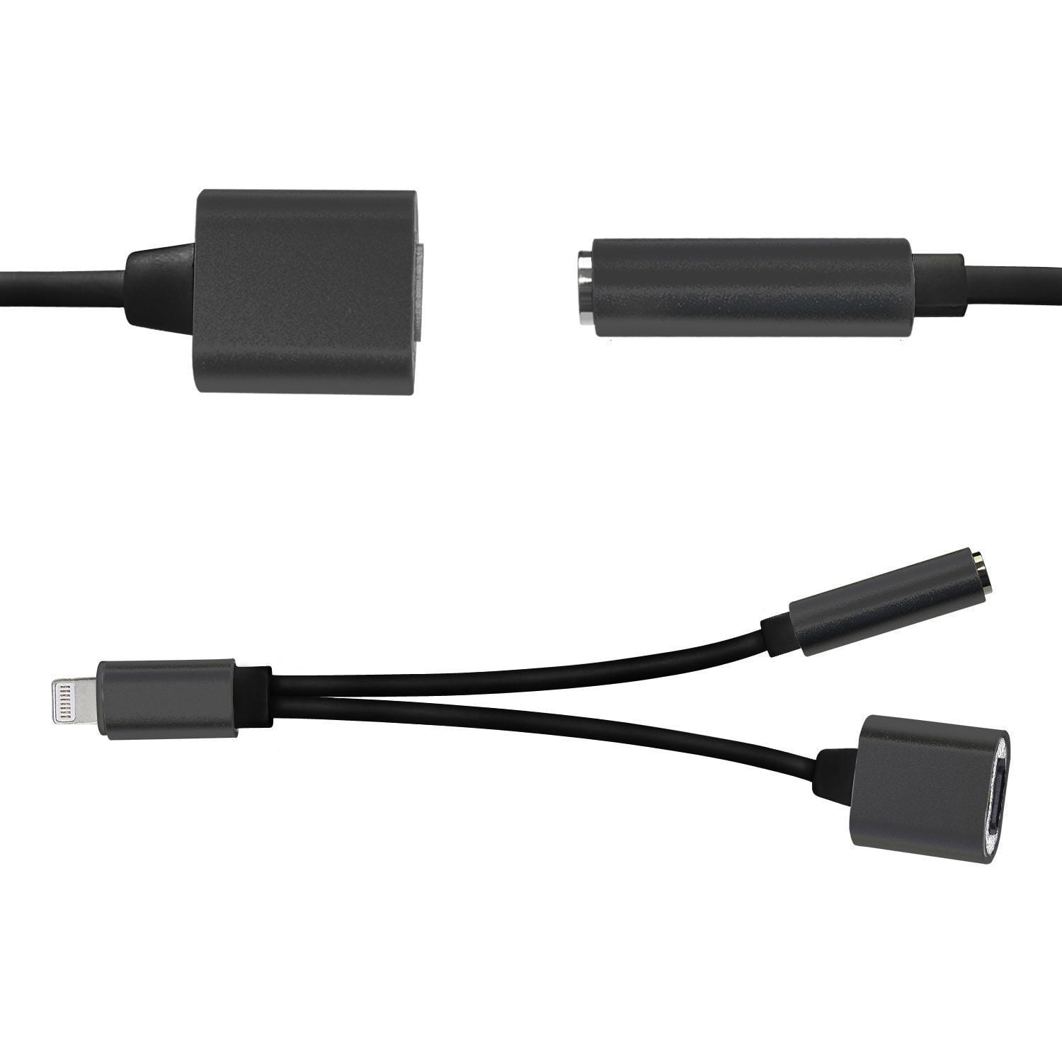 Headphone 3.5mm Jack Adapter for iPhone, 3.5mm Aux Audio Jack Splitter