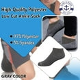 thumbnail image 6 of Yacht & Smith 12 Pair Men's Low Cut Ankle Socks Thin Comfortable Lightweight Breathable Wholesale Bulk Sport Socks, 6 of 7