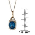 thumbnail image 5 of Gin & Grace 10KT YG London Blue Topaz and diamond accent Pendant Necklace, 5 of 6