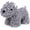 Gray, variant on Shaggy Dog Hand Towel, Cute Dog Chenille Hand Towel with Hanging Loop, 3D Fuzzy Puppy Hand Drying Towel, Soft Absorbent Microfiber Towel for Bathroom Kitchen Sink Countertop Decor