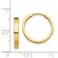 thumbnail image 4 of FB Jewels 14K Yellow Gold Hinged Hoop Earrings, 4 of 4