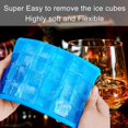 thumbnail image 3 of Bandeja para cubitos de hielo con 15 compartimentos, juego de 2 bandejas grandes de silicona para cubitos de hielo con tapa, bandeja para cubitos de hielo apilable y que ahorra espacio, y sin BPA par, 3 of 5