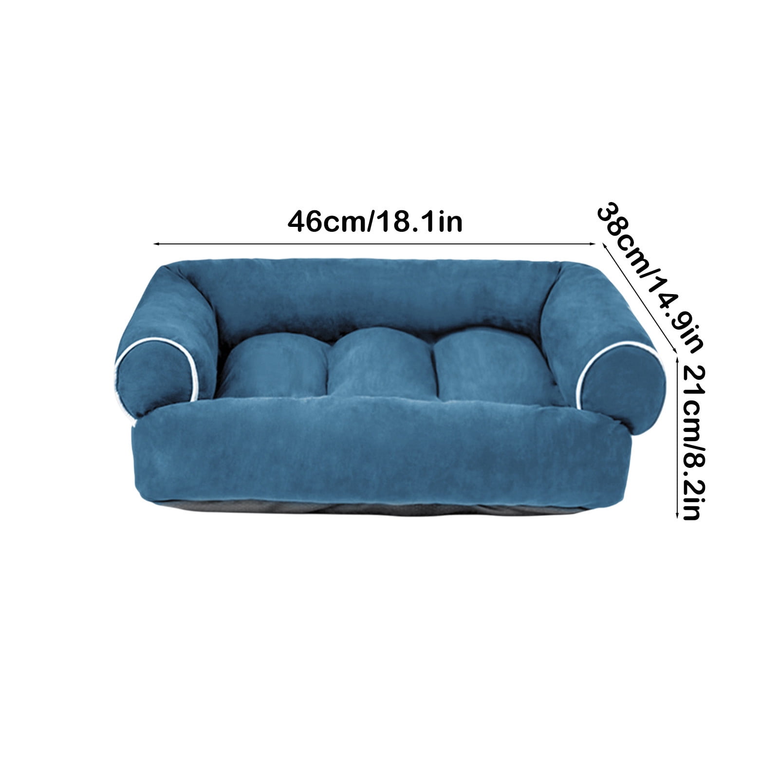 BCZHQQ Rectangle Dog Bed for Large Medium Small Dogs Machine Washable Sleeping Sofa Non-Slip Bottom Breathable Soft Puppy Bed Durable Orthopedic Calming Pet Cuddler