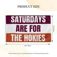 thumbnail image 4 of Football flag Saturdays are for the Hokies flags Banner Home Yard Garden Decor 3x5Ft, 4 of 5
