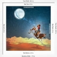 thumbnail image 5 of Art.com Lasso the Moon Art Print by Nancy Tillman, White Frame Wall Art, 38" x 38", 5 of 5