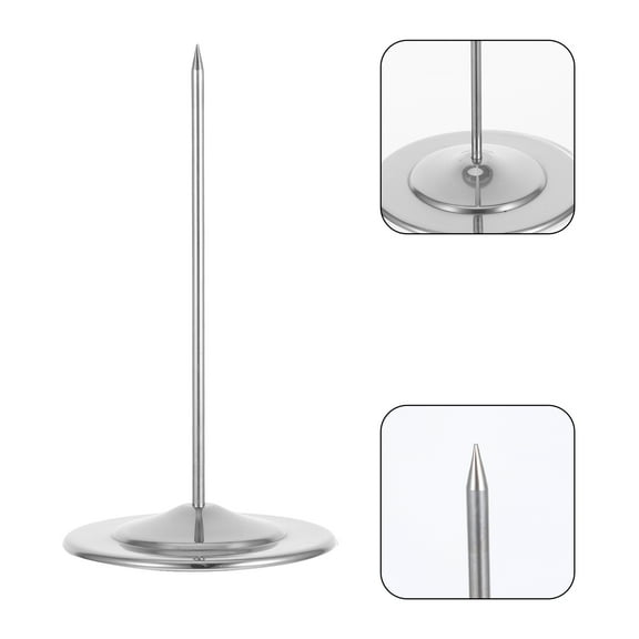 Stainless Steel Paper Holder for Restaurant Home Office with Nonslip Base Silver