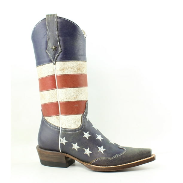 Roper New Roper Womens American Flag Red/White/Blue Cowboy, Western