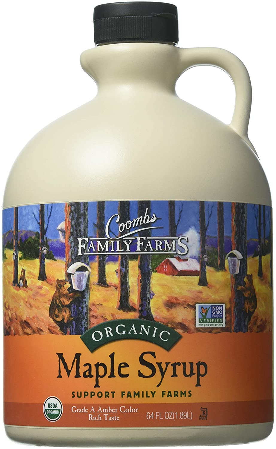 Coombs Family Farms Organic Maple Syrup, Grade A Amber Color, Rich