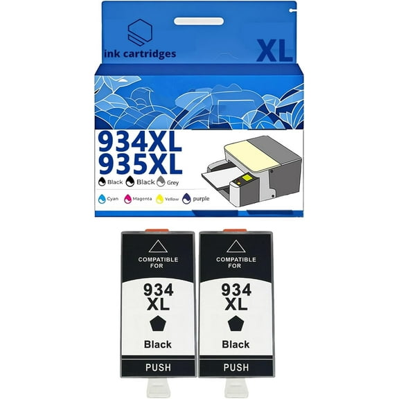 934XL 935XL 934 935 Ink Cartridges Compatible for HP Pro 6230 6830 6835 6812 6815 6820 Inkjet Printers, Leak-Proof Design Crisp Printing