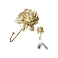 thumbnail image 2 of Flower Wall Coat Hook Decorative Wall Hooks for Hanging Coats Hats Towels Robes Keys Bags Sturdy Resin Metal Hook for Entryway Bedroom Bathroom, 1 Hook, 2 of 9