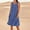 Blue plus size boho sundress a1, variant on Women Summer Plus Size Round Neck Sleeveless Boho Flowy A-Line Mini Casual Dresses Solid Basic Vacation Beach Swing Loose Sundresses, Navy M