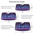 thumbnail image 5 of Cyberpunk City at Night Car Windshield Sun Shade Foldable Car Front Window Visor Heat and UV Protection 53x23.5, 5 of 8