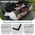 thumbnail image 6 of Renewold Golf Cart Seat Cover with 4 Pockets Comfort Sweat Absorption Golf Cart Towel Seat Cover Accessories Universal Fit for 2 Person Club Car, Dragonfly Moon Flower, 6 of 7
