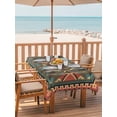 thumbnail image 2 of 52x70 Inch Outdoor Tablecloth with Umbrella Hole Zipper Rectangle Vintage Southwest Rectangular Tablecloths Outside Waterproof Ethnic Modern Geometric Patio Table Cloth Cover for Picnic Party, 2 of 8