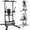 Pro, variant on FED Fitness Sportsroyals Power Tower Pull Up Bar Station, 450LBS Stable Pull Up Dip Station for Home Gym