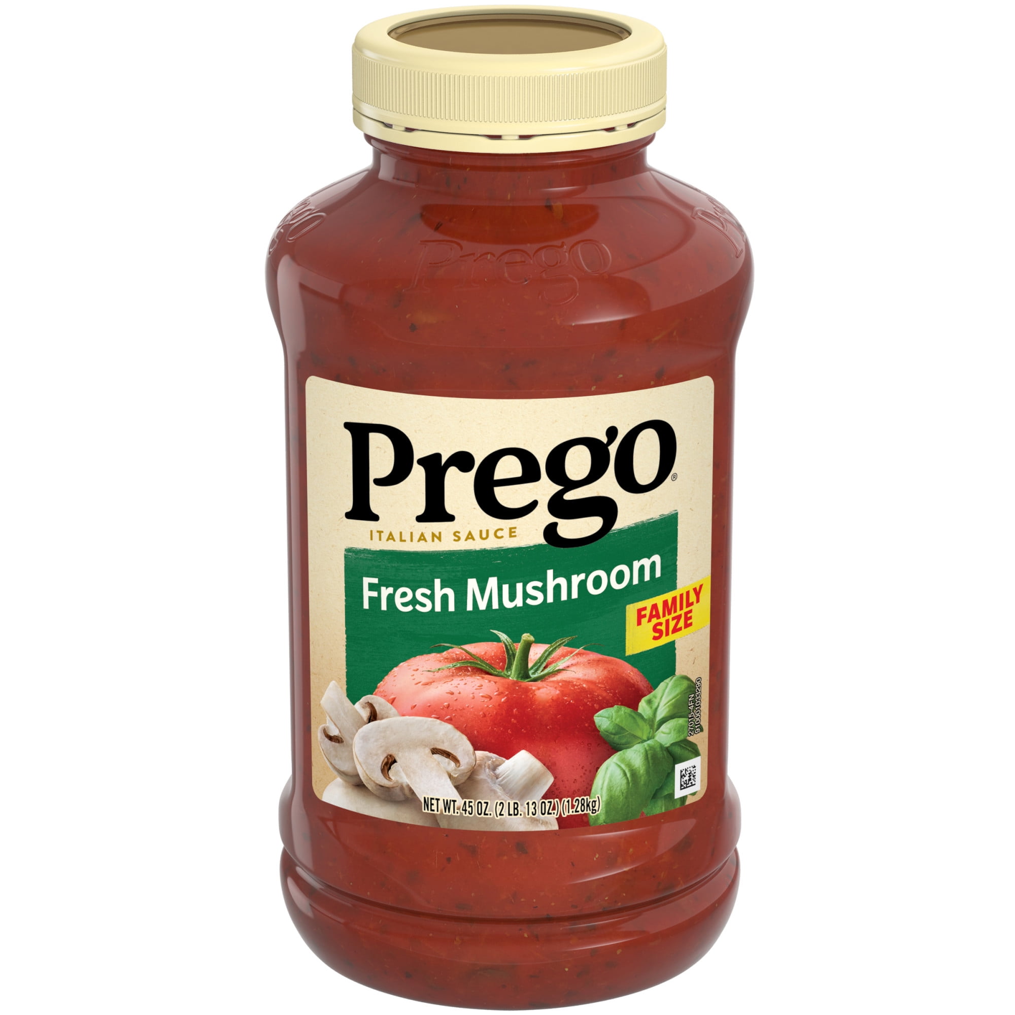 Prego Fresh Mushroom Spaghetti Sauce, 45 Oz Jar