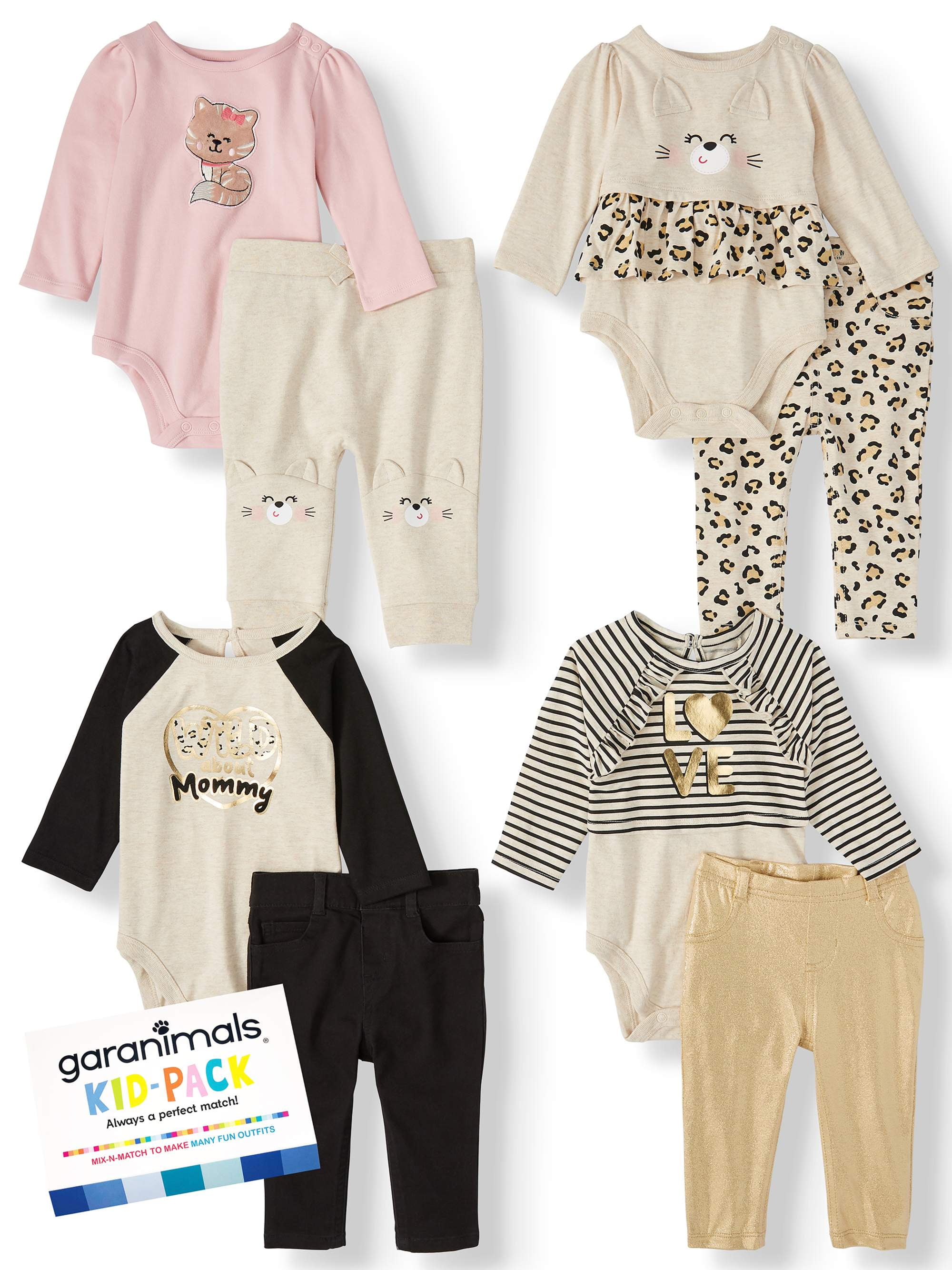 Garanimals Baby Girl KidPack Gift Box, 8pc Set