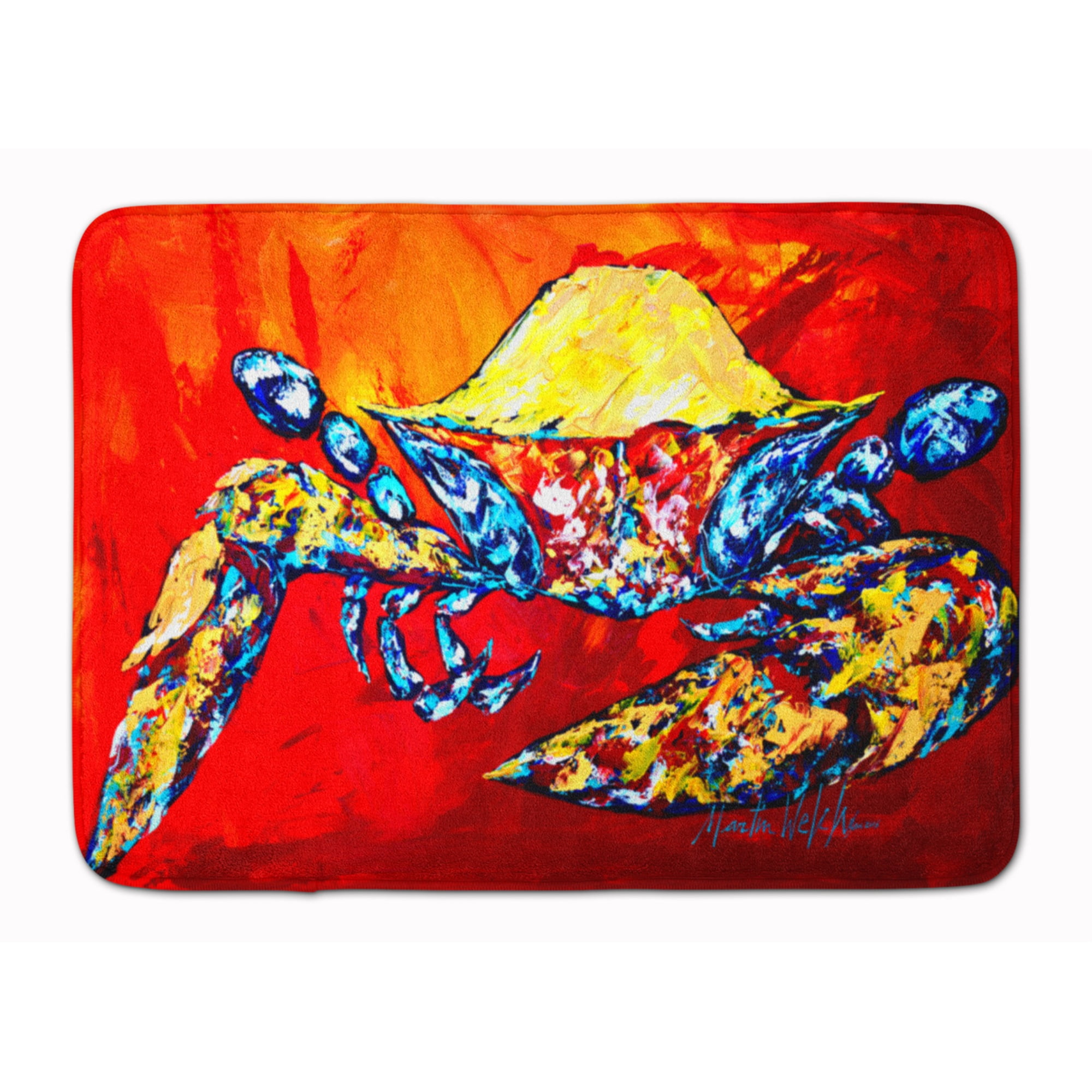 Carolines Treasures Crab Doormat 18 H x 27 W Multicolor 