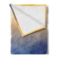 thumbnail image 2 of Nature Soft Flannel Fleece Throw Blanket, Vertical Shot of Big Bolt Hits Planet Earth Dramatic Sky Energy Atmosphere Art, Cozy Plush for Indoor and Outdoor Use, 50" x 60", Yellow Blue, by Ambesonne, 2 of 5