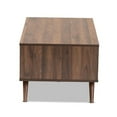 thumbnail image 4 of Bowery Hill Modern Two-Tone Gray and Walnut Finished Wood 1-Drawer Coffee Table, 4 of 9