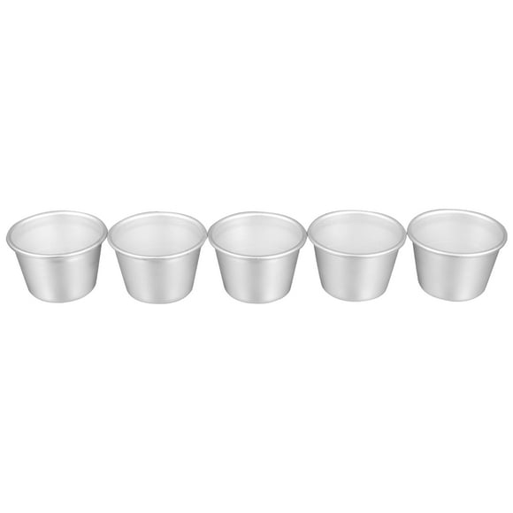 5 moldes redondos para pastel de cocina, bandeja de aleación de aluminio para pudín