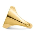 thumbnail image 3 of Real 14kt Yellow Gold 20.0x18.0mm Closed Back Men's Signet Ring Size: 10; for Adults and Teens; for Women and Men, 3 of 5