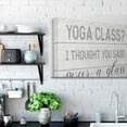 thumbnail image 2 of Stupell Industries Yoga Class or Pour A Glass Phrase Alcoholic Drink Humor Canvas Wall Art Design by Daphne Polselli, 36" x 48", 2 of 4