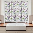 thumbnail image 2 of Ambesonne Abstract Kitchen Curtains, Dragonflies Flowers, 55"x39", Pale Blue Purple, 2 of 3