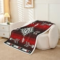 thumbnail image 2 of Rustic Western Throw Blanket Southwestern Aztec Sherpa Blanket Throw 50"X60" For Men,Farmhouse Bohemian Geometric Fleece Blanket American Lightweight Flannel Blanket, 2 of 6