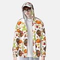 thumbnail image 2 of Kdxio Thanksgiving Turkey Print Women Men Sun Protection UPF 50+ Jackets Zip Up Long Sleeve Hoodie Hiking Lightweight with Pockets, 2 of 7