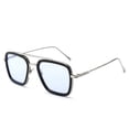 thumbnail image 1 of Gafas de sol Iron Man para hombre ZefeiWu gafas de moda Spiderman montura cuadrada azul, 1 of 1