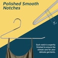 thumbnail image 4 of Metal Pants Hanger Set - 30 Pieces Elegant Non-Slip Closet Space Saving Hanger Set for Pants, Trouser, Blankets, and Jeans with Open Ended Sleek Design - White, 4 of 7