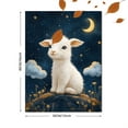 thumbnail image 3 of Gender Neutral Animal Nursery Canvas Wall Art, Moon Star Cloud Print, Baby Room Home Wall Decor, 3 of 8