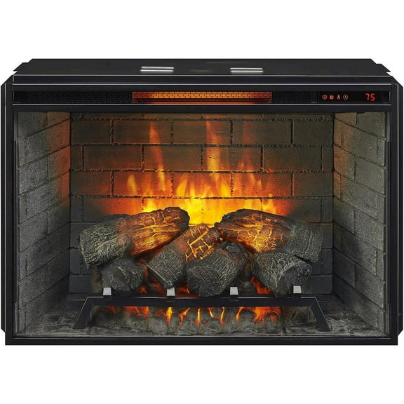 Sunny Designs 33" Fireplace Insert with Door Sensor