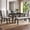 Black + Upholstered Chair + Seats 6 + Classic,Modern + Solid Wood + 4 Leg + Linen + Rectangular + Solid Wood+MDF + Dining Table with Chair and Bench, variant on 6 Piece Dining Set, 60 Inch Dining Table with 4 Chairs and Bench, Modern Kitchen Dining Room Furniture Set, Espresso