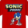 thumbnail image 2 of Sonic T-shirt Homme Rouge à Manches Courtes Col Rond Art Personnage Prime-TTG, 2 of 3