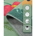 thumbnail image 3 of Alfombra CRYPTOLITE Boho, lavable, 120 x 180 cm, pelo bajo, color verde, 3 of 7