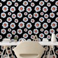thumbnail image 2 of Ambesonne Chamomile Peel & Stick Wallpaper for Home, Garden Flowers Dark Back, 13"x72", Pale Blue and Ginger, 2 of 5