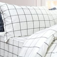 thumbnail image 3 of Black and White Grid Duvet Cover Sets Lightweight Cotton Bedding Set Lattice Checkered Reversible White Duvet Cover Bedding Collection 3 Pieces,1duvet Cover & 2pillowcases,Twin Size, 3 of 6