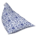 thumbnail image 2 of Watercolor Lounger Chair Bag, Vibrant Blue Flowers Pattern Feminine Floral Spring Ornaments, High Capacity Storage with Handle Container, Lounger Size, Violet Blue White, by Ambesonne, 2 of 5