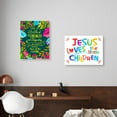 thumbnail image 5 of Bible Verses Wall Art for Kids,Jesus Loves The Little Children Scripture Wall Art Canvas Ready to Hang For Nursery/Classroom/Bedroom Wall Decor,Christian Gifts for Kids, 5 of 6